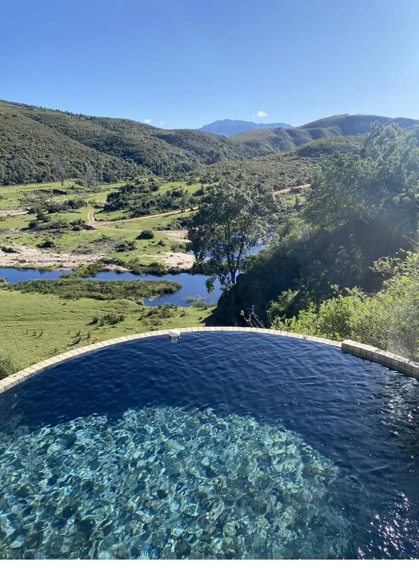 Infinity pool over the Cape countryside